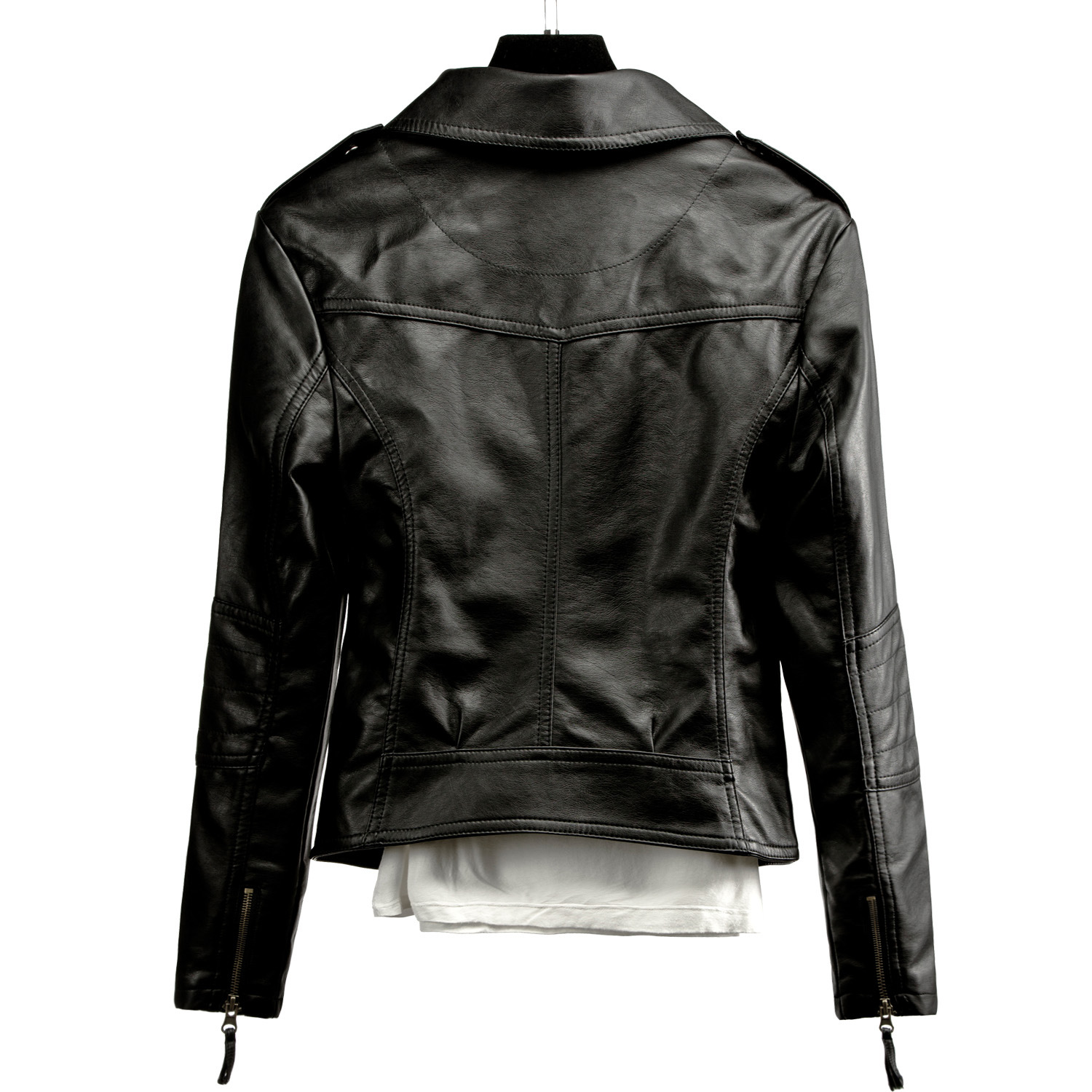 Veste en cuir femme en PU - Ref 3447373 Image 4