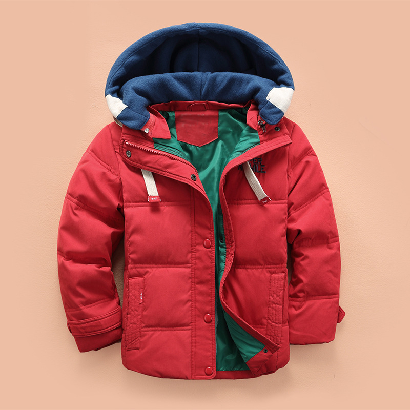 Новый зимний осенний ребенок <font color=red> мальчиков </font><font color=red> вниз </font><font color=red> одежда </font> пальто корейский зимние модели ребятишки сгущаться ребенок пальто съемный колпачок