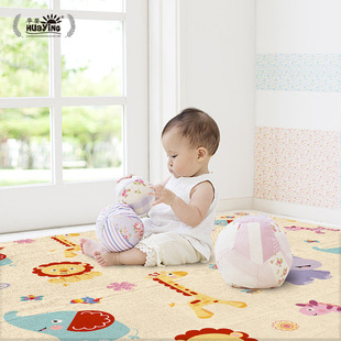 Huaying children double-sided crawling mat baby crawling floor mat baby learning to crawl outdoor game carpet toy D15