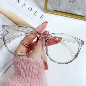 新款大框防蓝光眼镜框韩版素颜网红眼镜男女同款近视成品眼镜批发