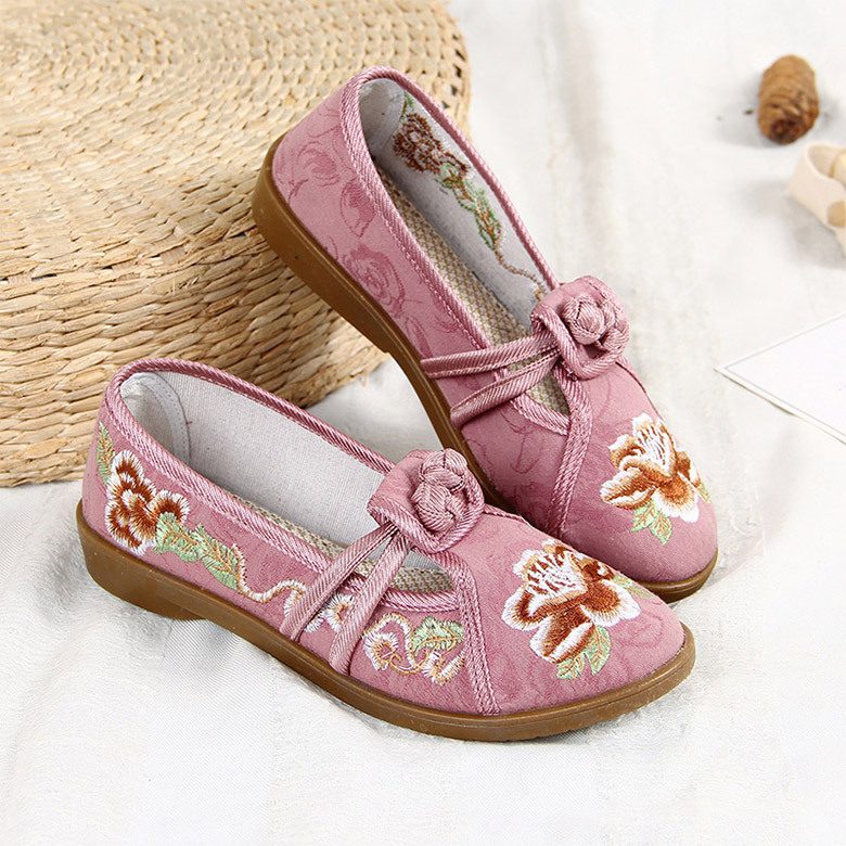 Mocassins femme en Tissu jacquard - Ref 3440401 Image 3