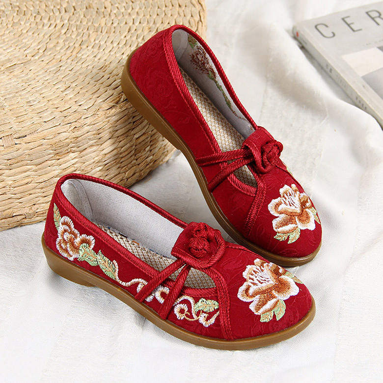 Mocassins femme en Tissu jacquard - Ref 3440401 Image 4