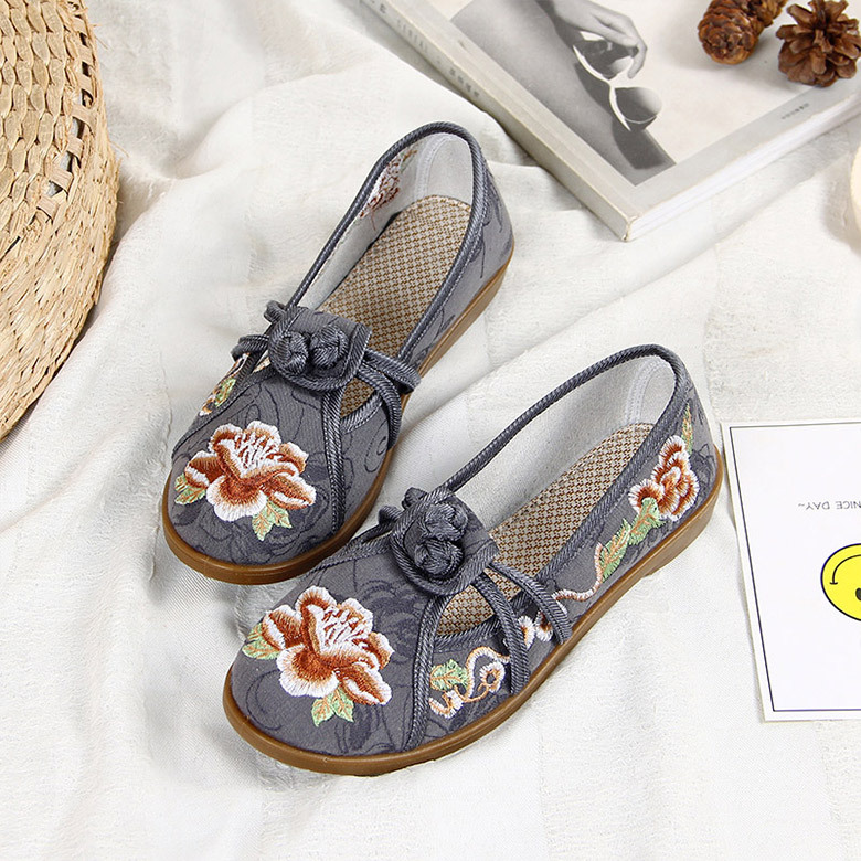 Mocassins femme en Tissu jacquard - Ref 3440401 Image 1