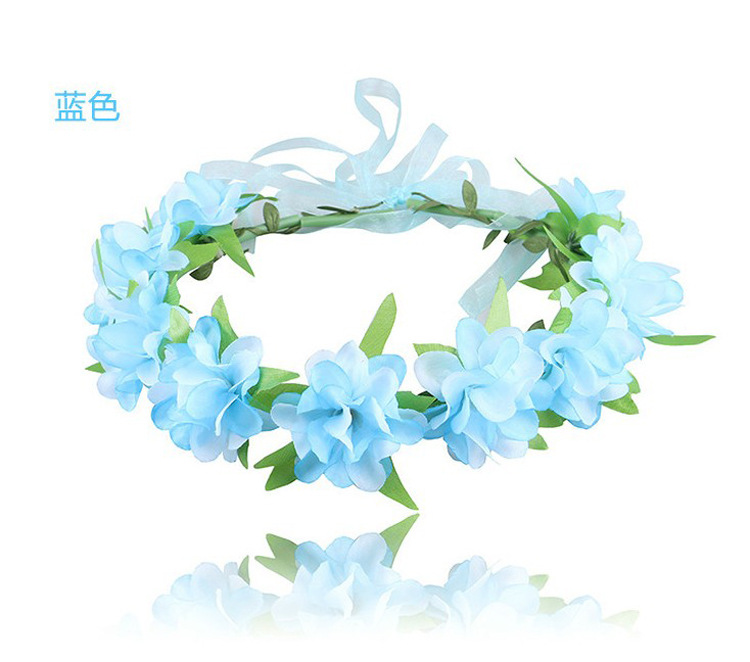 B08 Blue Flower Ring